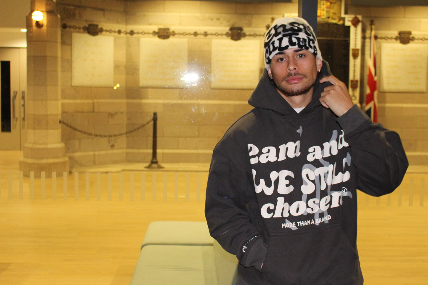 3-Piece-Bundle: 2AM Hood, Creme CHSN Beanie, Dark Grey CHSN Beanie